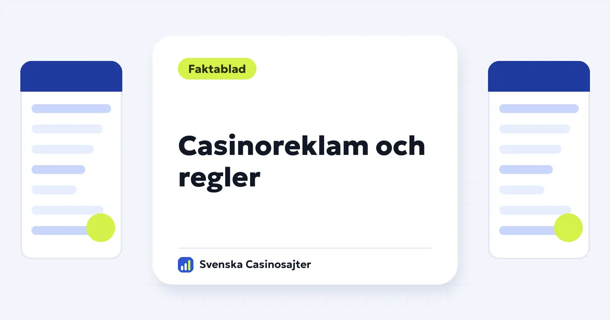 Casinoreklam i Sverige – regler och hur du stoppar den