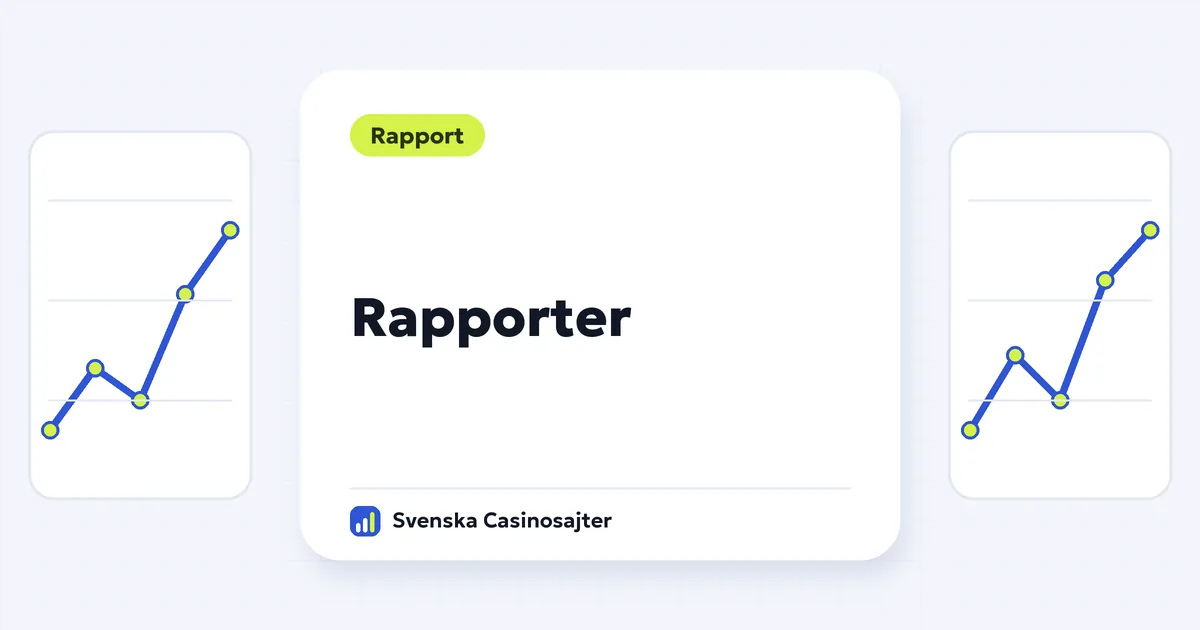 Rapporter: svenska casinosajter kvartal för kvartal