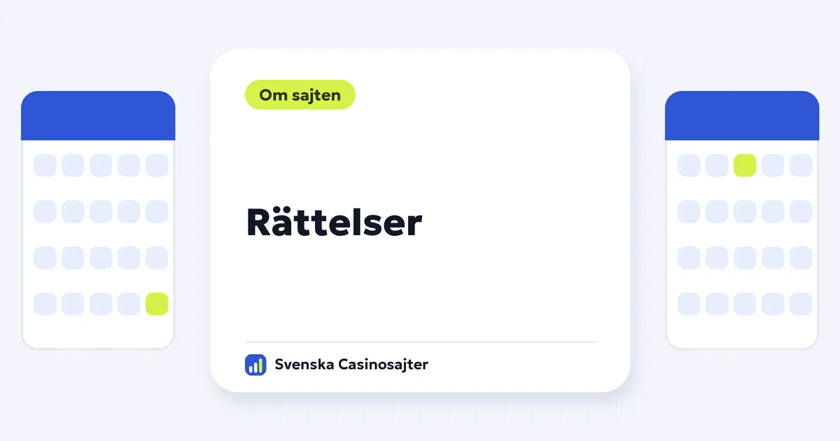 Rättelser