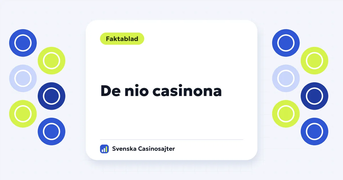 De nio casinona vi jämför